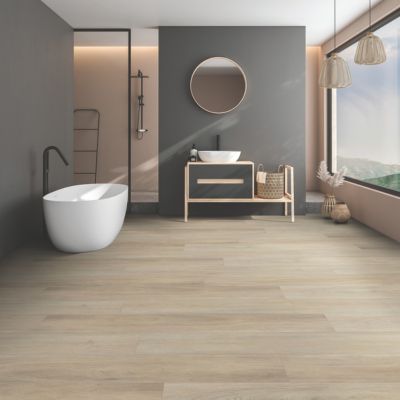 LVP waterproof floors in a bathroom