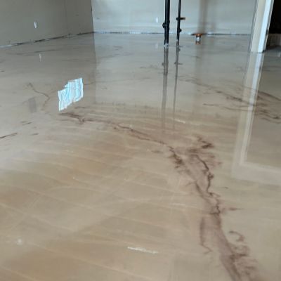 epoxy marble floors for Saint Paul homes by Ideal Interiors