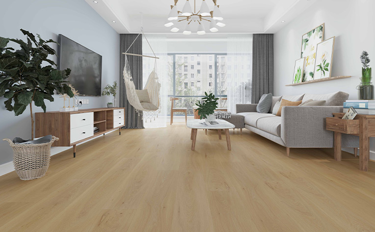 luxury vinyl plank flooring in living room